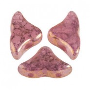 Les perles par Puca® Hélios kralen Rose opal bronze 71020/15496
